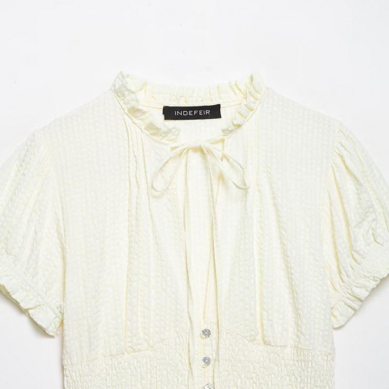 Spring 2026 Fashion: European & American Style Bow Top