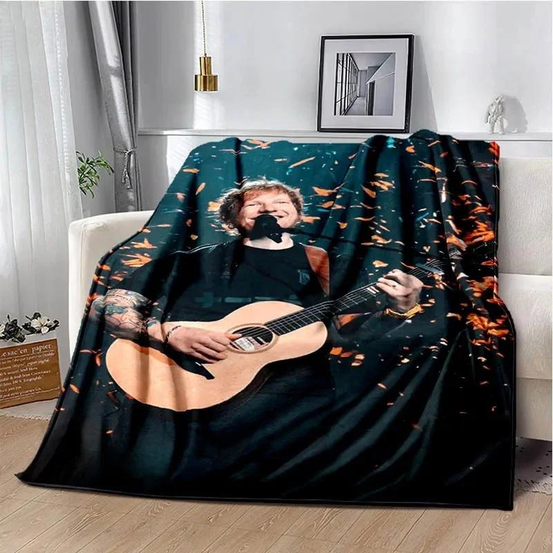 Singer Ed Sheeran printed blanket Warm Flannel blankets Soft and comfortable blanket bed linings blankets for beds Birthday Gift