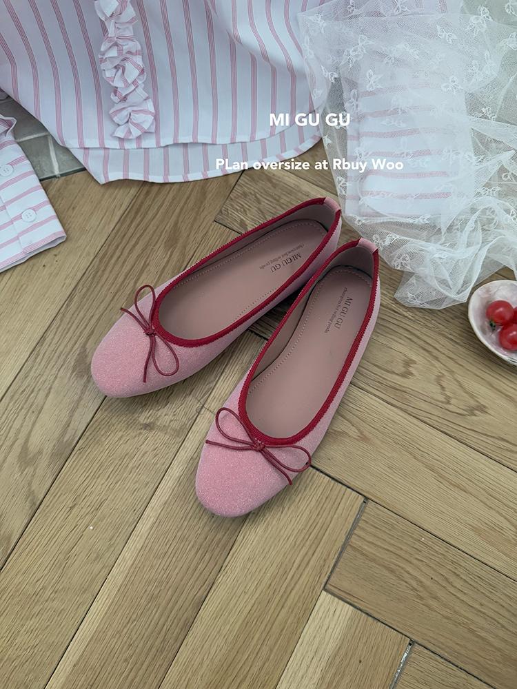 Fashion 2025 Spring Summer Brand Women Flat Shoes Fashion Round Toe Shallow Slip On Ballerinas Shoes Soft Flat Heel Dress Ballet Shoe