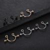 2 stuks/lot Chirurgisch Staal Nep Sexy Tepelklemringen Bedel Faux Tepelschild Niet-piercing Ringen Lichaamssieraden voor Vrouwen Cadeau