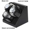 Black Bi-directional Rotation Carbon Fiber Watch Storage Display Automatic Watch Winder