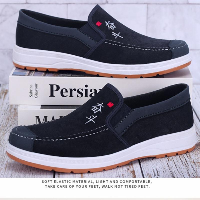 2025 Yaz Erkek Kanvas Ayakkabılar Nefes Alabilir Hafif Günlük Ayakkabılar Çok Yönlü Trend Kaymaz File Spor Ayakkabılar