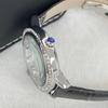 Ladies Light Luxury High-Value Imitation Sapphire Creative Folding Buckle Belt Quartz Watch