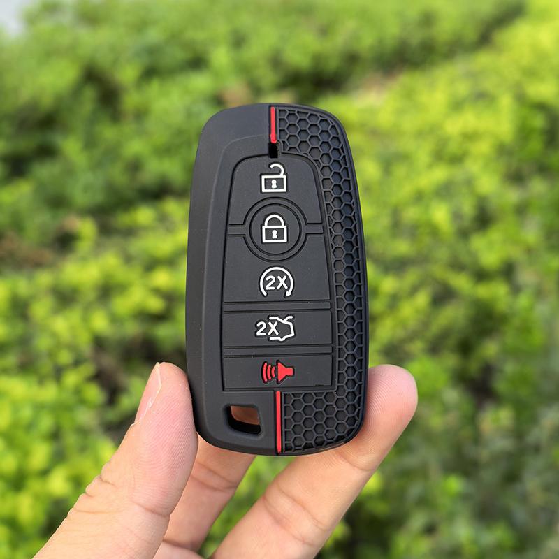 Car Remote Key Case For Ford Raptor F150 Remote Control Protector For Ford F-150 RAPTOR Silicone Car Key Cover Car Accessories чёрный
