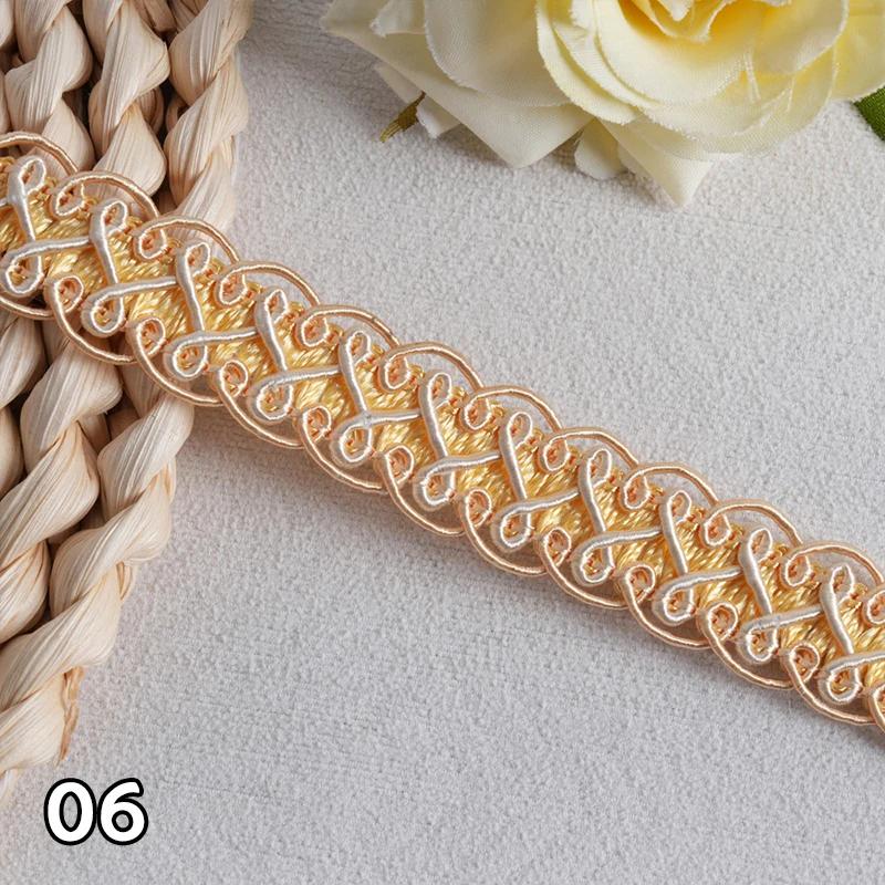 

12 м*1,7 см/лот Кружевная тесьма для штор Лента Сороконожка Плетеное кружево Бахрома для диванной подушки DIY Рукоделие Швейные аксессуары Свадебное украшение 12m