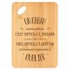 Cutting Board / Appetizer Tray - PLANETEE - A Rabah Also Great - Bamboo - 30x20x1 Cm - Hole 24 Mm