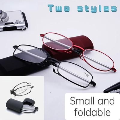 Fashion Portable Foldable Anti Blue Light Presbyopia Eyeglasses Mini High Quality Eyewear Retro Style Reading Glasses