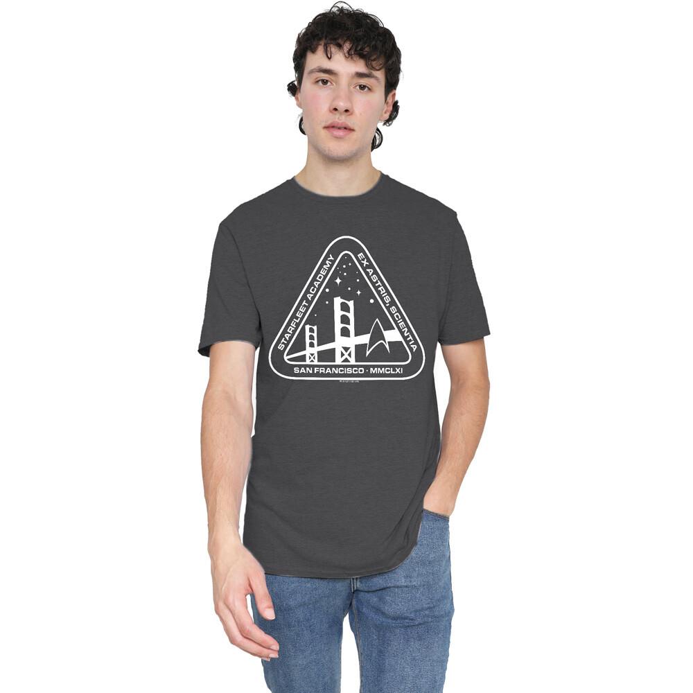 Star Trek White Academy Logo T-Shirt S-3XL Charcoal XL
