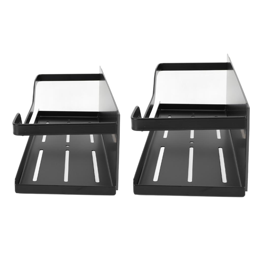 2PCS Magnetic Spice Rack for Refrigerator Carbon Steel Space Saving Spice   Magnetic Shelf for Kitchen Jars Seasoning Bottles