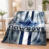 Dallas Cowboys Printed Flannel Blanket Warm Comfort Bed Throw For Indoor Home Decoration