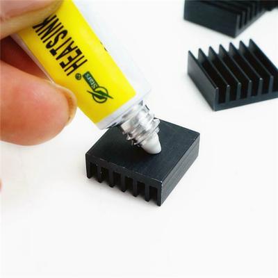 Cola adesiva viscosa condutora térmica, cola composta cpu led ic dissipador de calor gesso 5g
