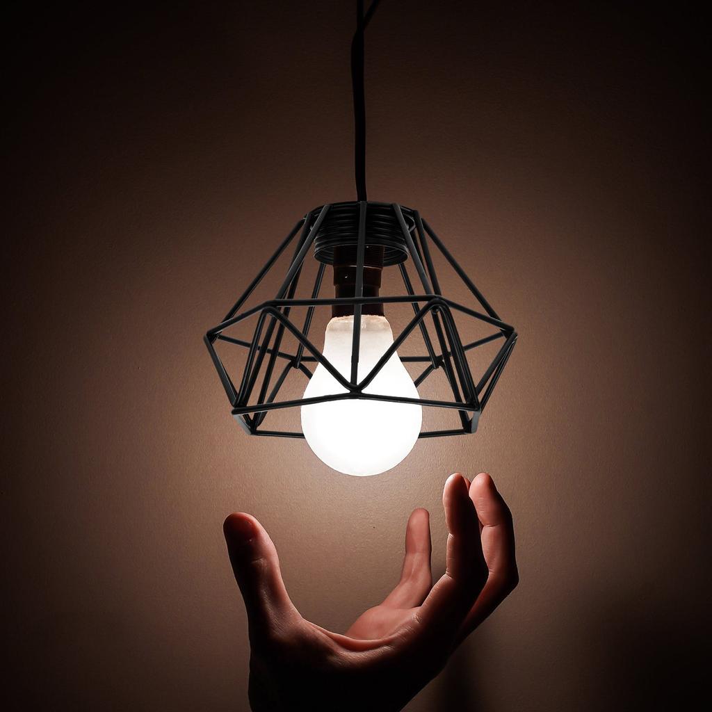 Hollow-Out Shape Lamp Shade Retro Light Shade Chandelier Cover Rustic Hollow Metal Lampshade Pendant Light Cover