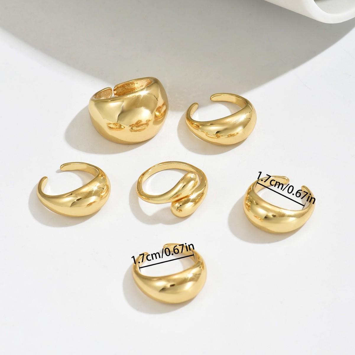 

Hot Selling Ladies Jewelry, Irregular Geometric Opening Ring, Versatile Premium Metal Wind Ring