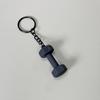 Fitness Keychain: Silicone Barbell Plate Pendant Gift
