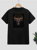 T-Shirt mit Aufdruck Stier