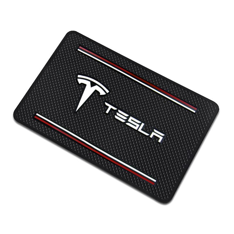 1 ks Znak auta Protiskluzová podložka Držák telefonu Protiskluzová podložka Car Stlying Pro Tesla Model 3 Model X S 2016-2023 Model Y Nálepky TM3 TMX