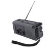 Solar Crank Radio Emergency LED Flashlight Cell Phone Charger 2000mAh Portable Rechargeable AM FM NO