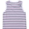 The North Face Striped UV Size 140 Girls' Tank, Moisture-Wicking, Quick-Drying, Protection, Anti-Static, White,