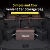 Car Carbon Fiber Leather Storage Box Organizer Large Capacity Foldable Stowing Tidying Bag For Chevrolet Cruze Auto Accessories