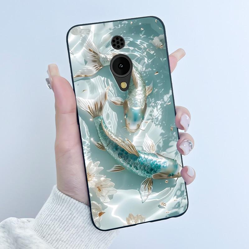 Phone Case For Nokia 150 2G 2023 Casing Luxury Cute Love Rabbit Funny Cartoon Black Matte Soft Silicone Shockproof Cover Shell