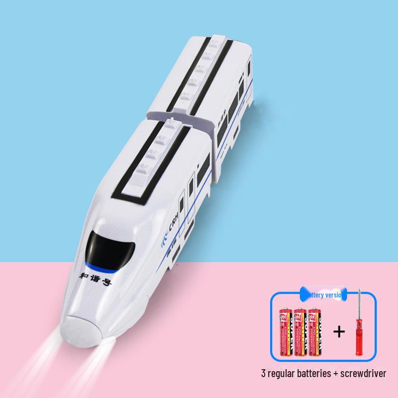 

Электрический поезд Harmony со светом и звуком для детей - Бесплатная доставка Two-cell battery version