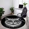 1pc Whiskers Whimsy Office Round Area Rug, Under Office Chairs Bedroom Living Room Home Decor, Room Deco, Available In Various Sizes