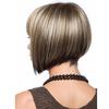Parrucca da festa in oro per ragazza moda 32 cm, capelli corti e lisci