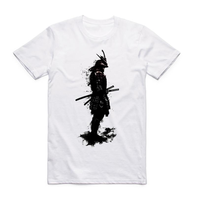 2019 S-3XL Brand Men Women Print Japan Samurai Warrior T-shirt Anime Geek Summer Short Sleeve O-Neck Harajuku Tshirt