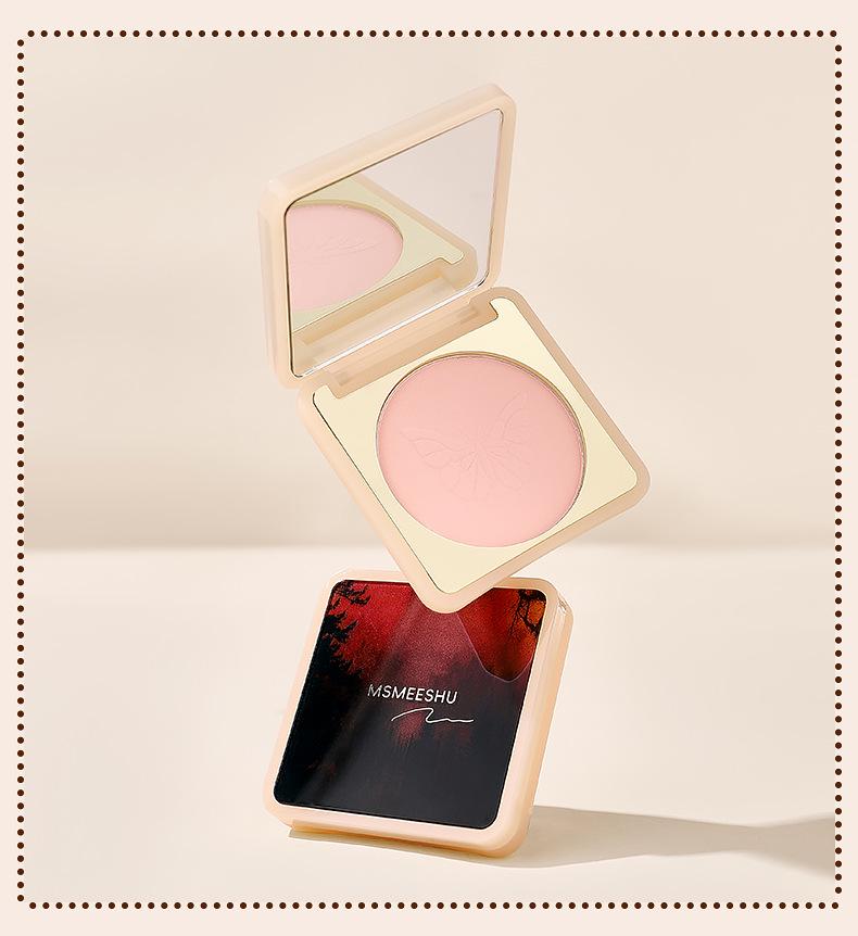 Honey Radiant Highlighting Powder: Single-Color White Matte Blush, Lightweight, Moisturizing, Brightening, Anti-Caking Formula, Non-Heavy.