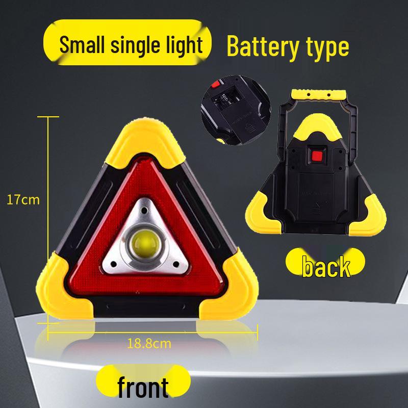 Светодиодный солнечный аварийный треугольник-тренога, предупреждающий свет для транспортных средств