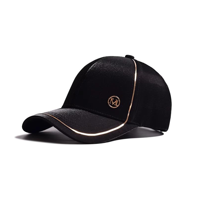 Women's Korean Style Fashion Satin Baseball Cap Spring Outdoor Sun Hat Casual Streetwear Adjustable Dad Hat Trendy