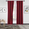 Buffalo Black And White Plaid Window Mantle Farmhouse Curtain Finished Decorative Half Curtain Through Rod Pocket Curtain Short Curtain