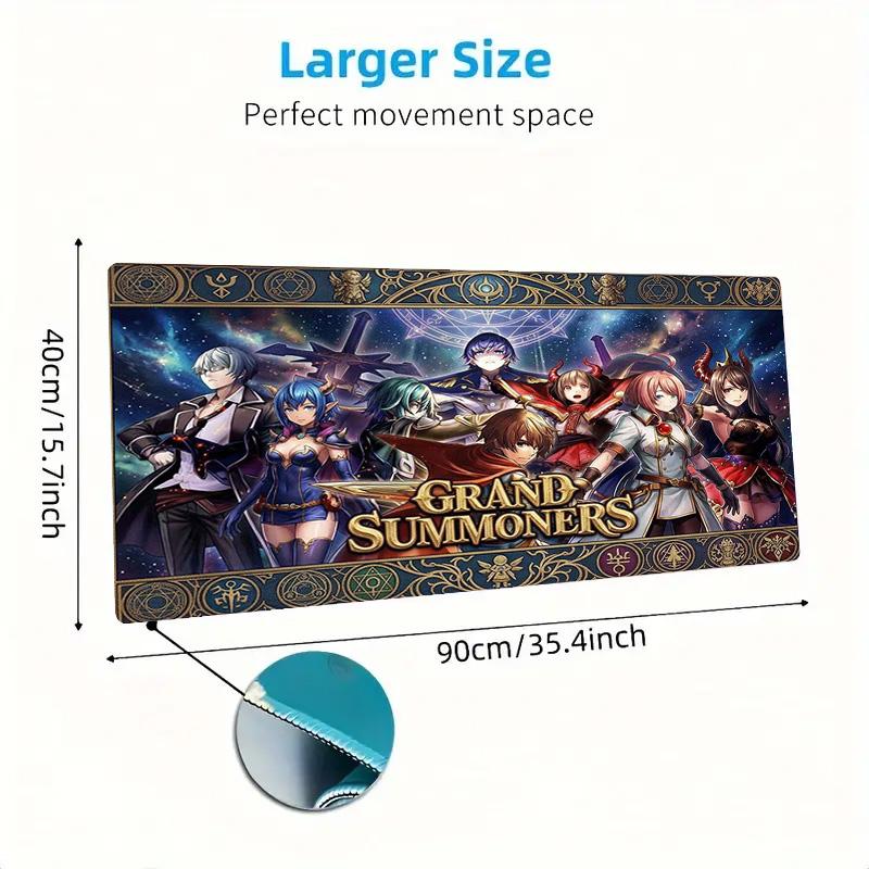 Grand Summoners Color Mouse Pad Large Gaming Table Cushion Non-slip Laptop Tablet Big Mousepad XXL Mat Mini PC Playmat With Lock Edge