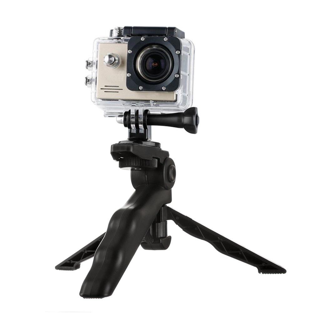 Mount With Mini Tripod For Gopro Sjcam Action Cameras Black