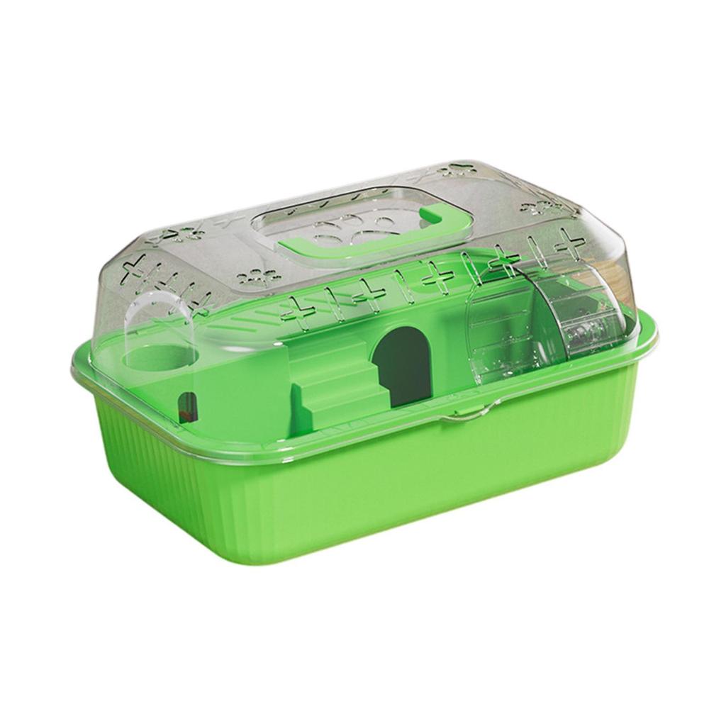 Hamsterkäfig Hamsterhabitat Trinkflasche mit Laufrad mit Griffdesign Haustier Bewegung Spielhaus für Mäuse Ratte