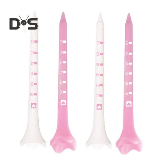 50Pcs Plastic Golf Tees High Durability Vibrant Color Easy To Use Compact Design Portable Golf Tees Accessories