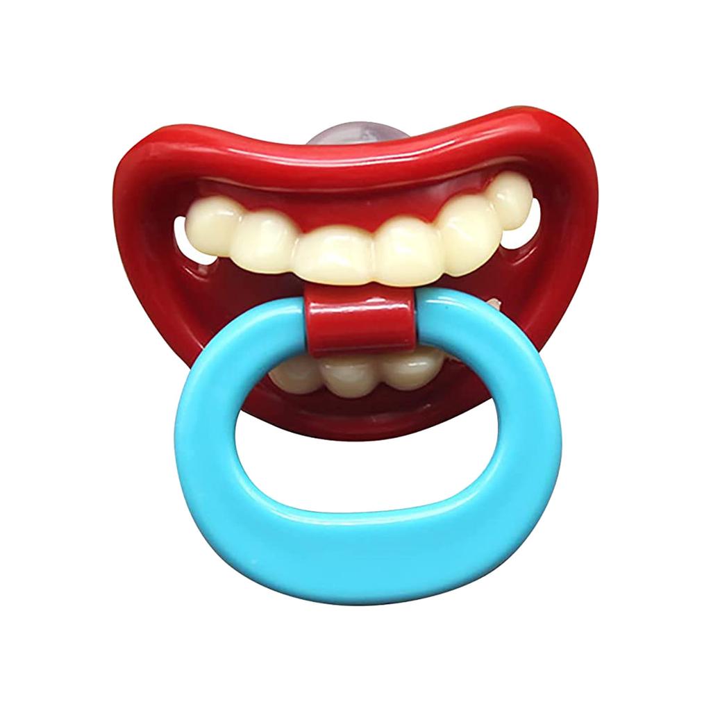 Ciuccio divertente in silicone per bambini Barba Denti Ciuccio divertente da cowboy Tycoon per bambini Ciuccio divertente, Ciuccio divertente in silicone morbido Divertenti capezzoli finti Denti Gomma - Ciuccio per denti