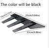 1 Para Naklejek Dekoracyjnych na Tylną Szybę Samochodu Spojler Boczny Listwa Splittera Czarny