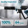 Yofidra High-Pressure Car Washer – Dual Water Intake (Self-Priming + Faucet) + All-in-One 0–180° Nozzle + Rich Foam Spray + 3-Axis Metal Pump