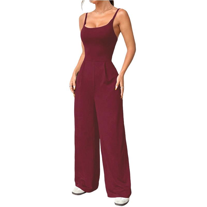 2026 Spring/Summer Women's High Waist Street Style Thin Camisole Jumpsuit