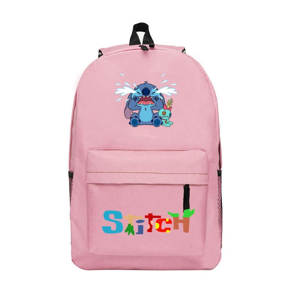 School Bag Cartoon Backpack Star Lightning School Bag Student Polyester Casual Printed Backpack Travel Bag