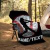 1PC Custom Name Baseball Player Silhouette Art outdooor Flannel blankets Throw Blanket All-Season Throw Gift Bedspread for Couch, Bed, Camping Holiday