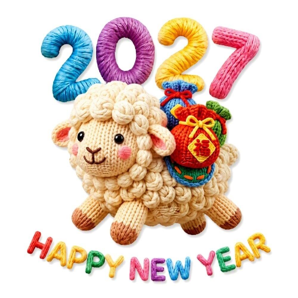 Double Sided Static Window Cling 2027 New Year Glass Door Sticker  Bedroom