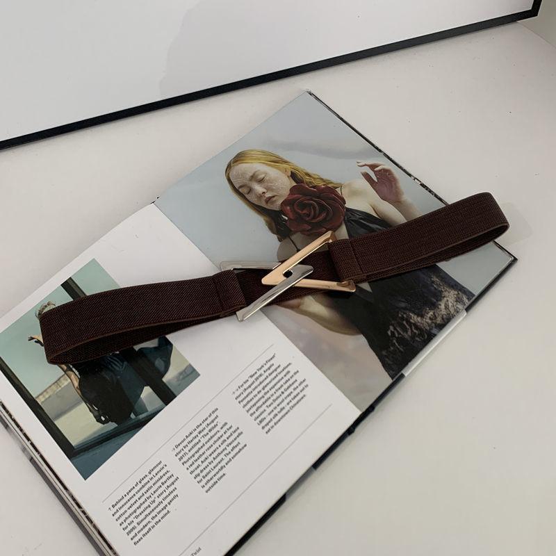 Triangle Chic Buckle Waist Belt For Women In Elegant Black And Beige Colors Ideal For Fall Fashion