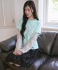 THE GREEN LAB Star Patch St Layered T-Shirt [Mint]