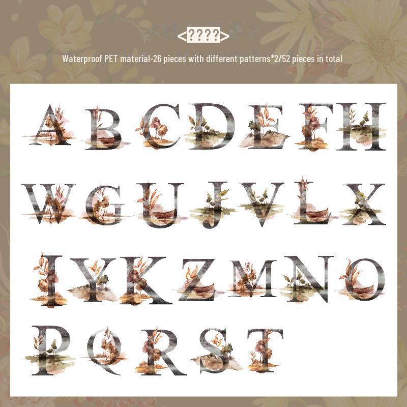 Yuezhen Duoduo Retro Flower Forest Children's Sticker Pack for Notebooks