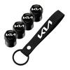 MTDY7 Car Key Ring Suede Rope Keychain Metal Wheel Tire Valve Caps For KIA Rio Ceed Sportage Cerato Soul Sorento Car Stickers
