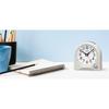 Seiko Clock Alarm Clock, Table Clock, Analog, White Pearl, 115 x 115 x 55 mm, KR520W