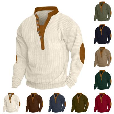 Fashion Men's Standing Collar Sweatshirt Is Outdoor Casual Sweaters Tops