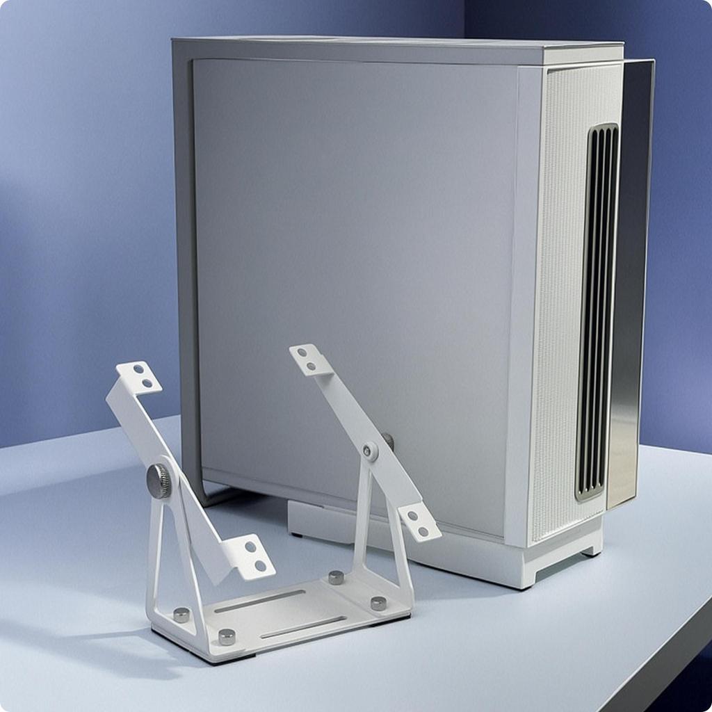 Cooling Fan Bracket with Rotating Mount Adjustable Desktop Metal for Computer Users,